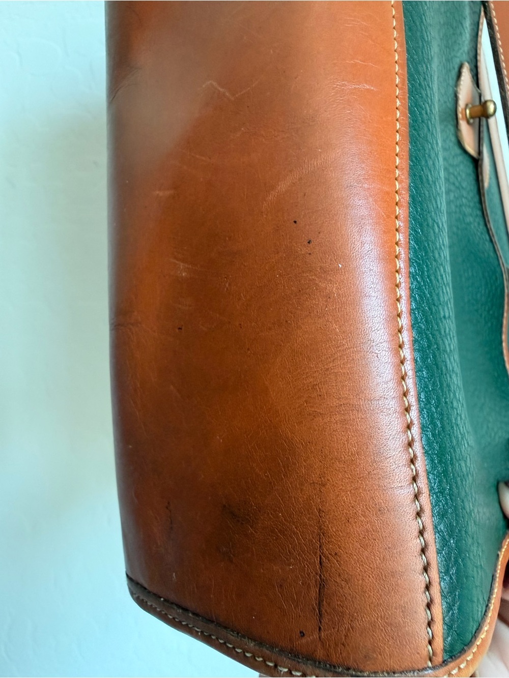 Vintage Dooney & Bourke AWL Satchel Crossbody Bag - Picture 9 of 14